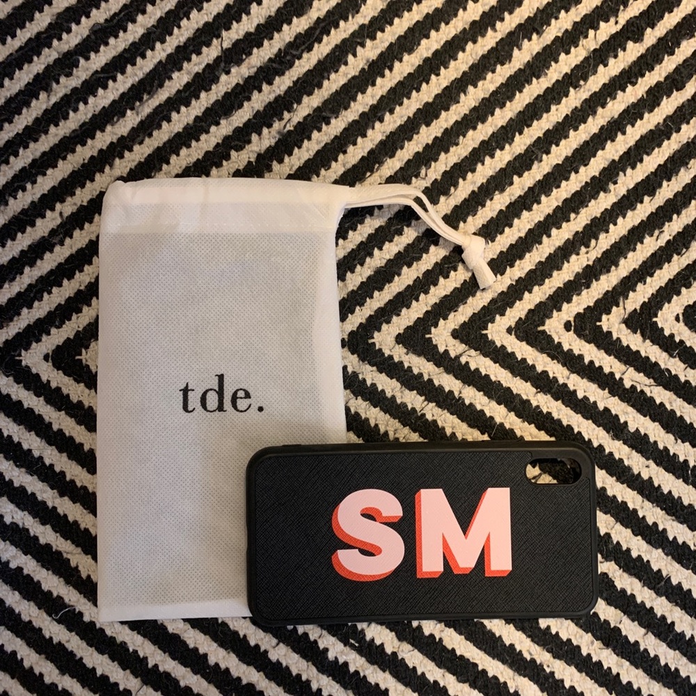 The Daily Edited monogrammed iphone XS MAX case